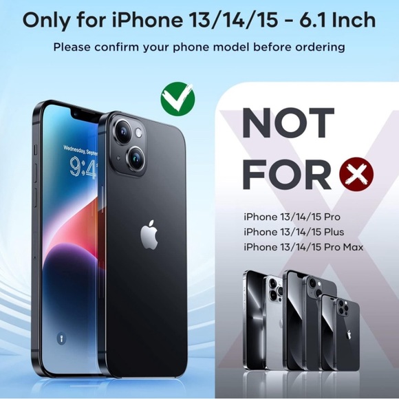 New for iPhone 15 Case14, 13 Case Clear Mil-Grade Drop Protection - Picture 8 of 8